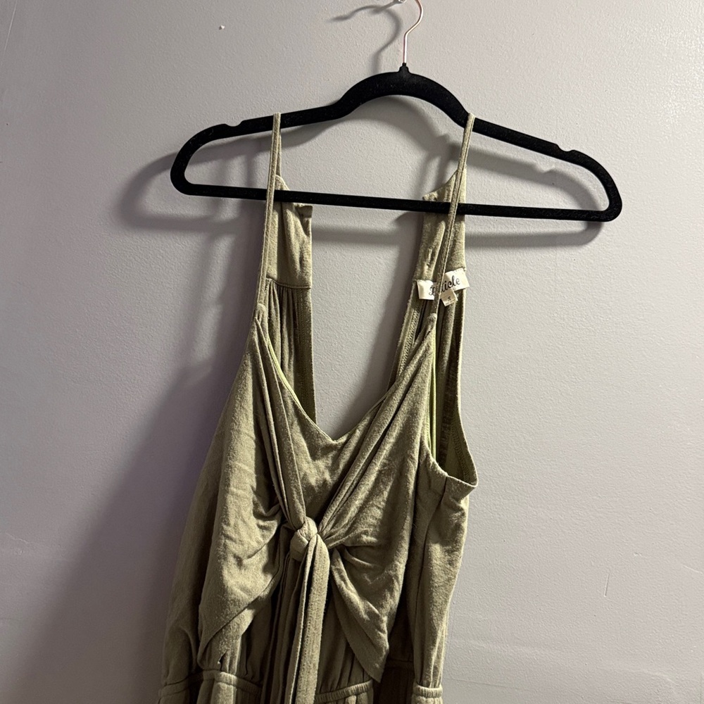 Green Tie Jumpsuit
